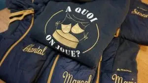Broderie pour clubs et associations sweat et doudoune