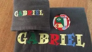 serviettes éponges personnalisées