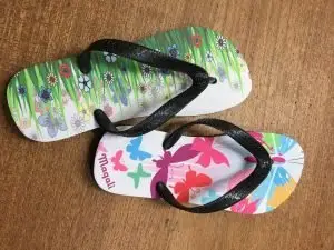 Tongs personnalisées