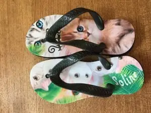 Tongs personnalisées animaux