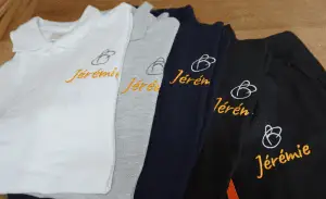 polos broderie cœur
