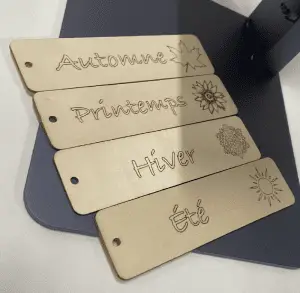 plaque de jardin gravure laser