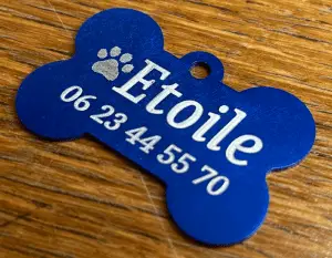 médaille pour chien chat gravure laser