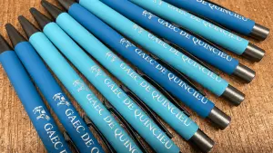 gravure laser stylo soft touch
