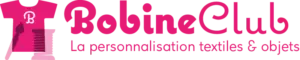 The logo for bobineclub, a clothing sewing store.