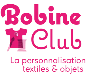 graphisme pour site logo carré rose bobineclub