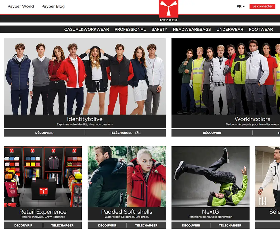 page accueil site payper