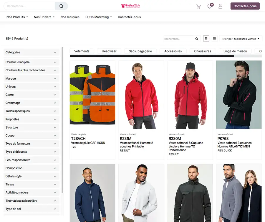 page accueil site pvd